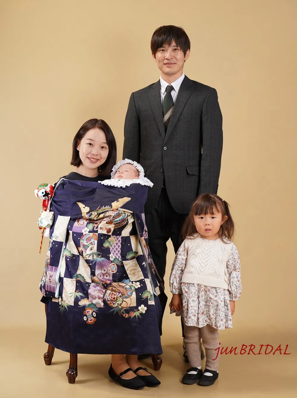 お宮参り衣裳レンタルと記念撮影